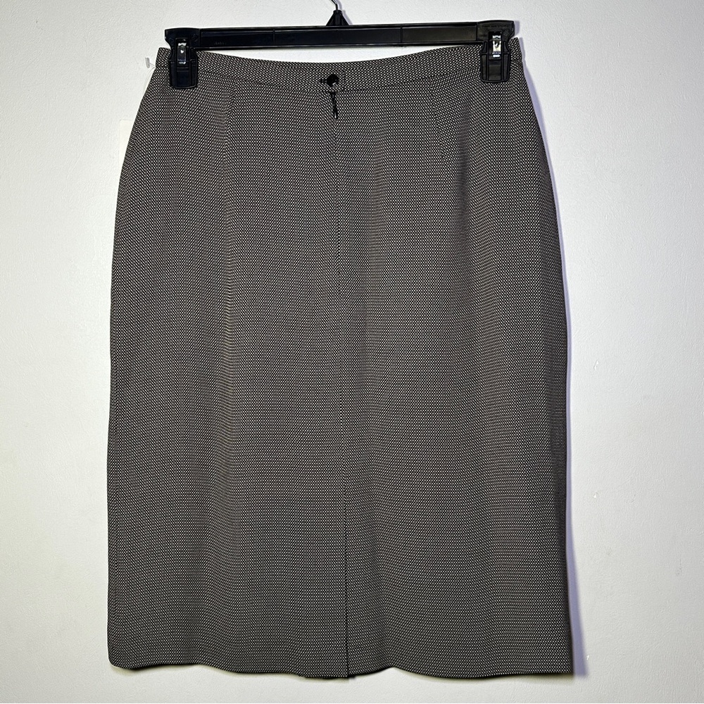 Anne Klein Career Charcoal Pencil Skirt Size 8 Classic Timeless Office - Picture 4 of 6